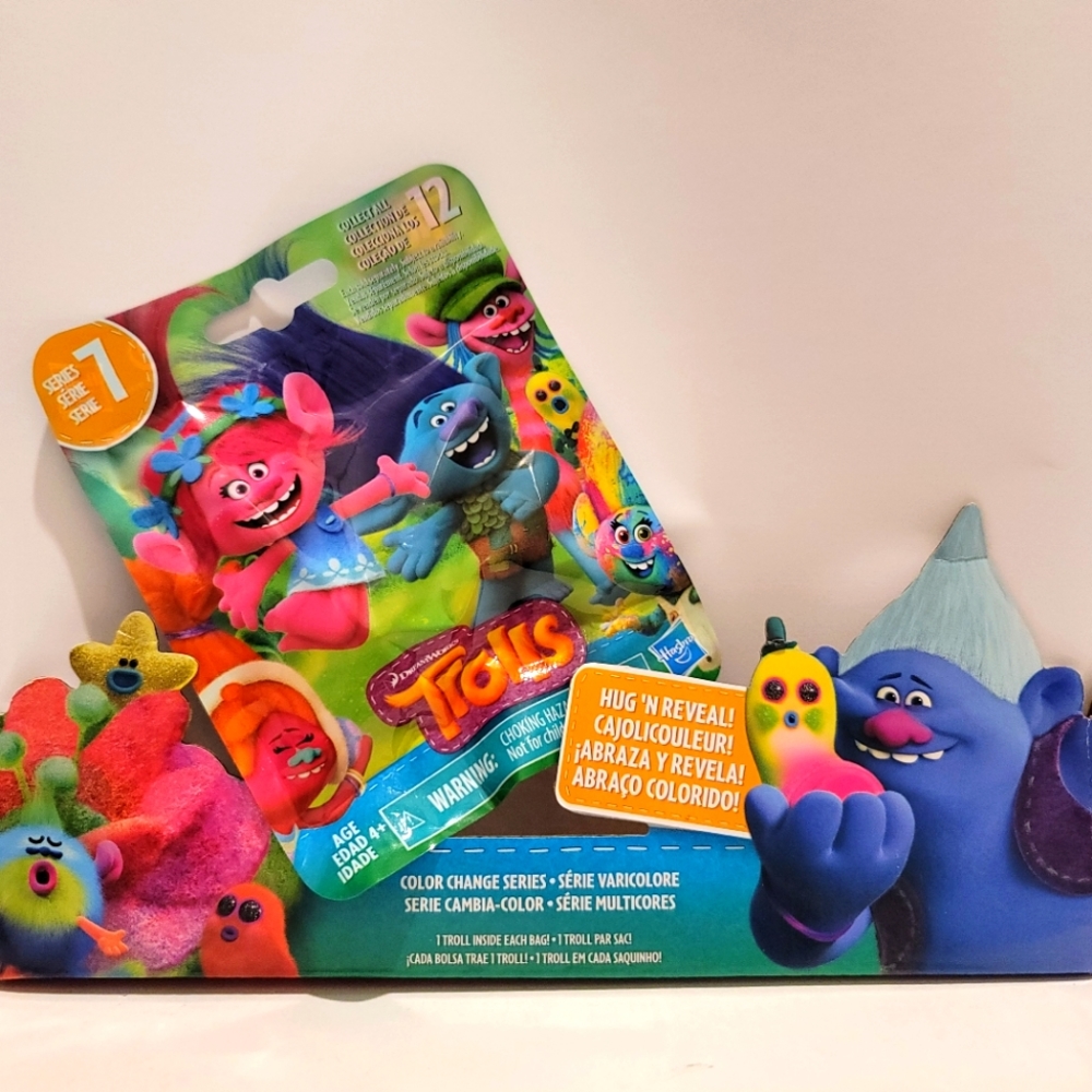 Trolls Series 7 Blind bag color changing 1" Troll